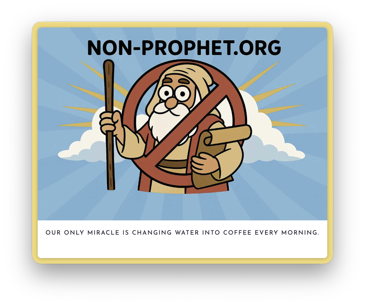 screenshot of non-prophet.org